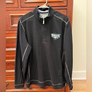 Tommy Bahama - Philadelphia Eagles Black Quarter-Zip Pullover